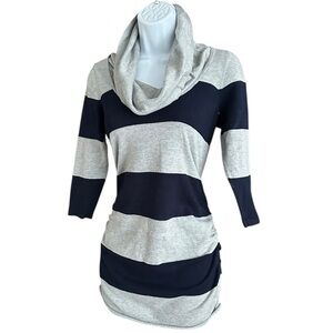 Pink Rose | Ruched Cowl Neck sweater Sz S GUC